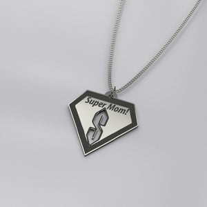 SuperMom (toTheRescue) Mother's Day Necklace [High Quality] [Not Sold Anywhere Else]