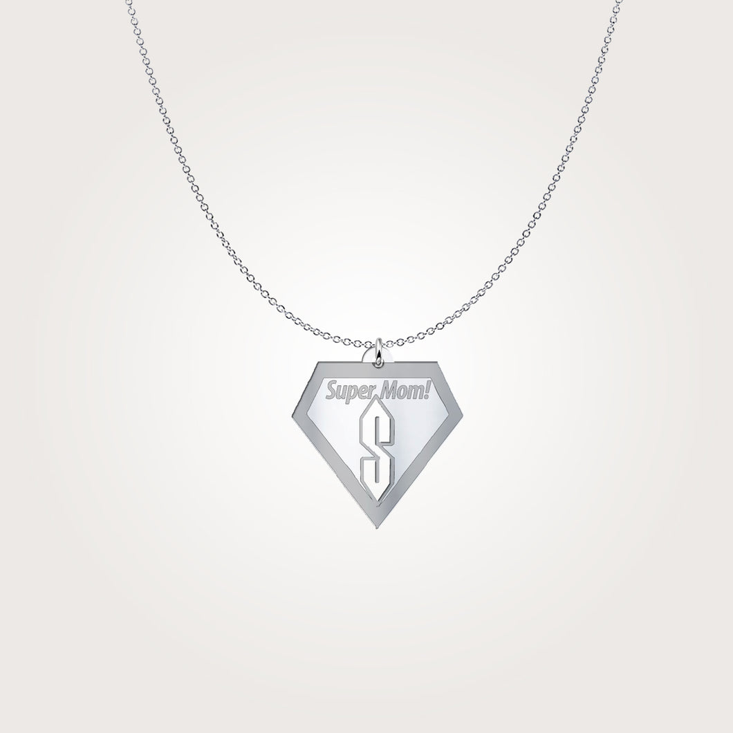 SuperMom (toTheRescue) Mother's Day Necklace [High Quality] [Not Sold Anywhere Else]